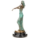 [LA-1822775] Farbige Bronzefigur Geigerin Bild 4