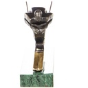[LA-1822776] Moderne Bronzefigur Skifahrer Bild 2