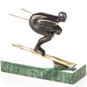 [LA-1822776] Moderne Bronzefigur Skifahrer Bild 5