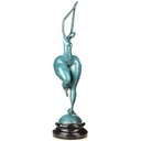 [LA-1822778] Moderne Bronzefigur abstrakter weiblicher Akt mit grüner Patina Bild 3