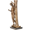[LA-1822781] Mythologische Bronzefigur Männlicher Akt mit Eidechse Apollo Sauroktonos Bild 5