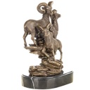 [LA-1822783] Bronzeskulptur Bronzefigur Steinböcke Bild 2