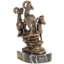 [LA-1822783] Bronzeskulptur Bronzefigur Steinböcke Bild 3