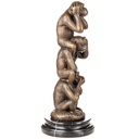 [LA-1822797] Bronzeskulptur Bronzefigur drei Affen Bild 2