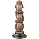 [LA-1822797] Bronzeskulptur Bronzefigur drei Affen Bild 3