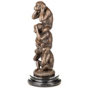 [LA-1822797] Bronzeskulptur Bronzefigur drei Affen Bild 4