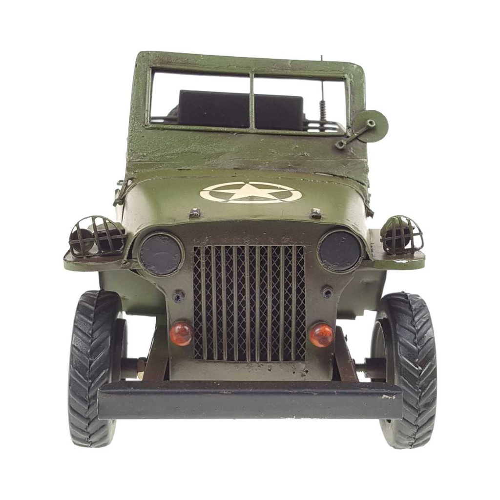 [LA-39151] Blechmodell Blechauto Modellauto Oldtimer Geländewagen Rot Bild 6