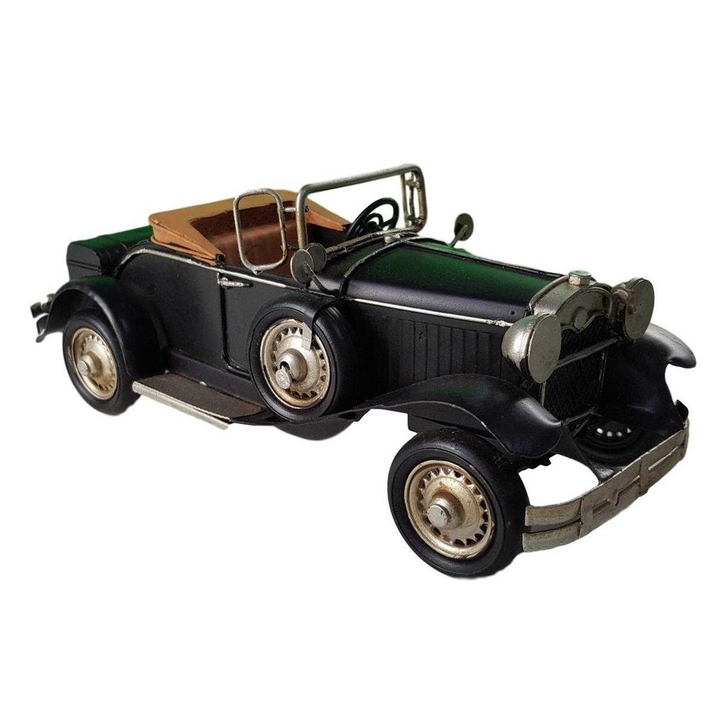 [LA-39156] Blechmodell Blechauto Modellauto Cabrio Oldtimer Schwarz Bild 4