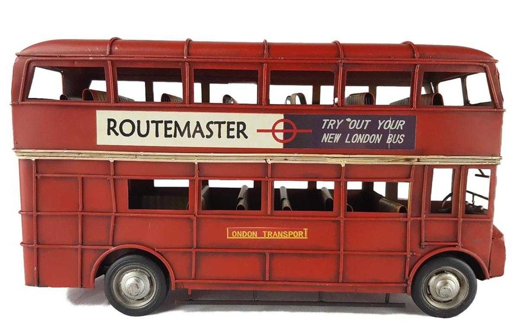 [LA-39161] Blechmodell Blechauto Modellauto Nutzfarzeug Autobus Doppeldecker Bild 6