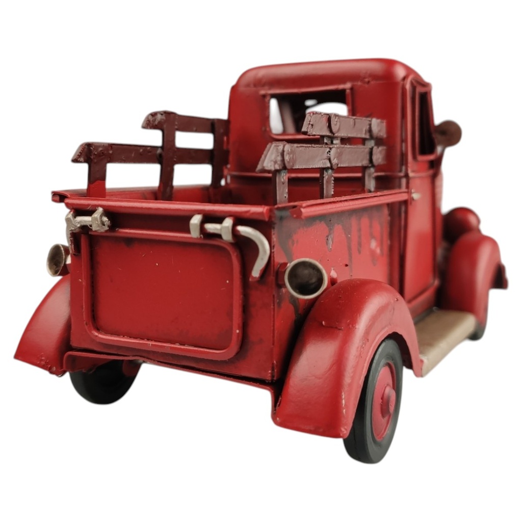 [LA-39173] Blechmodell Blechauto Modellauto Pick-up Oldtimer Rot Bild 4