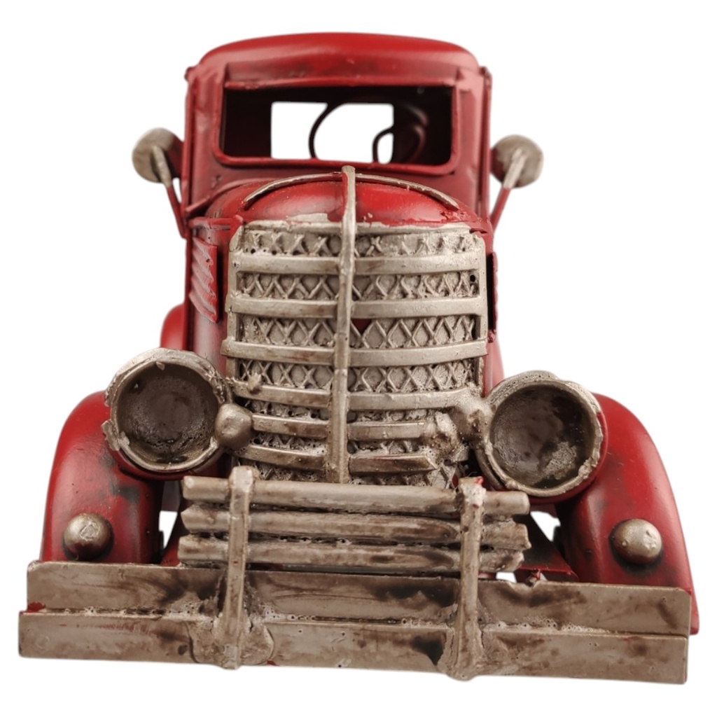 [LA-39173] Blechmodell Blechauto Modellauto Pick-up Oldtimer Rot Bild 7