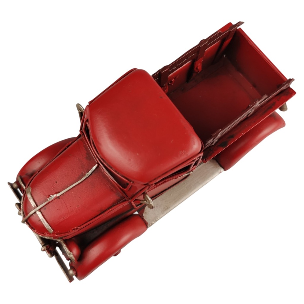 [LA-39173] Blechmodell Blechauto Modellauto Pick-up Oldtimer Rot Bild 8