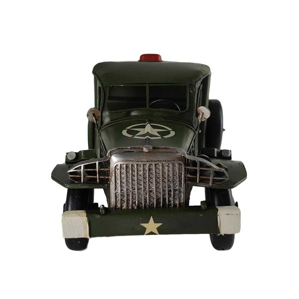 [LA-39177] Blechmodell Blechauto Modellauto Militär-Krankenwagen Grün Bild 5