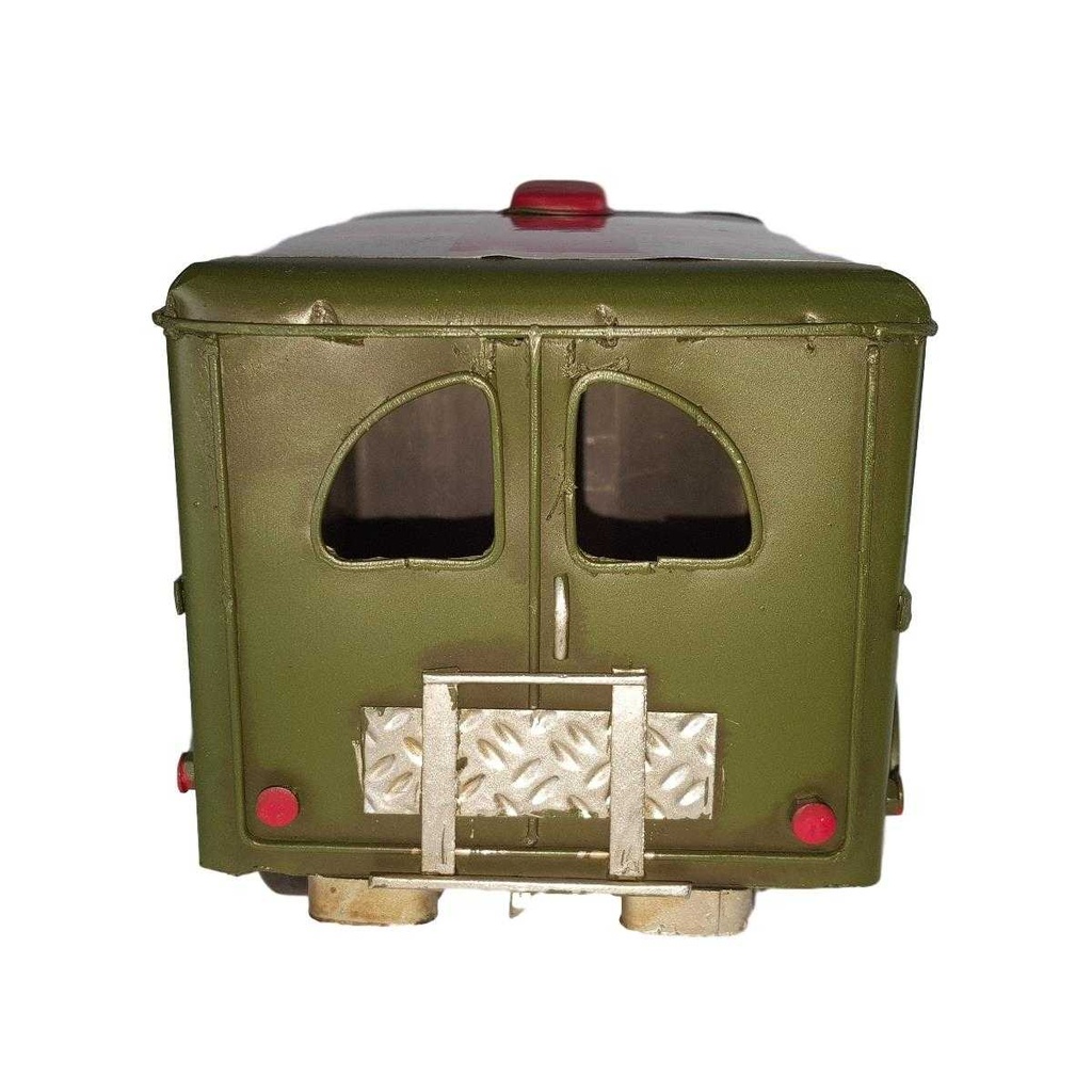[LA-39177] Blechmodell Blechauto Modellauto Militär-Krankenwagen Grün Bild 8