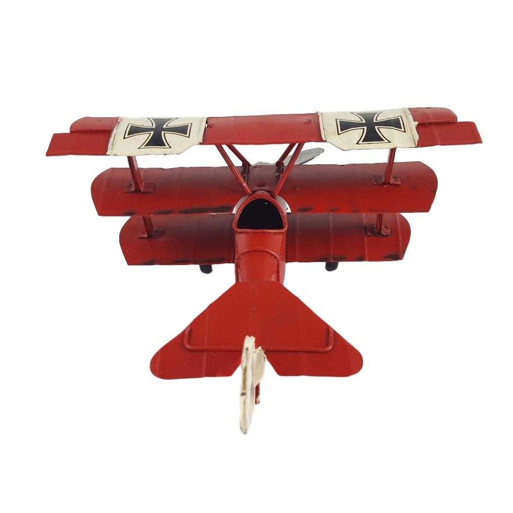 [LA-39195] Blechmodell Blechflugzeug Modellflugzeug Dreifachdecker Bild 5