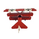 [LA-39195] Blechmodell Blechflugzeug Modellflugzeug Dreifachdecker Bild 5