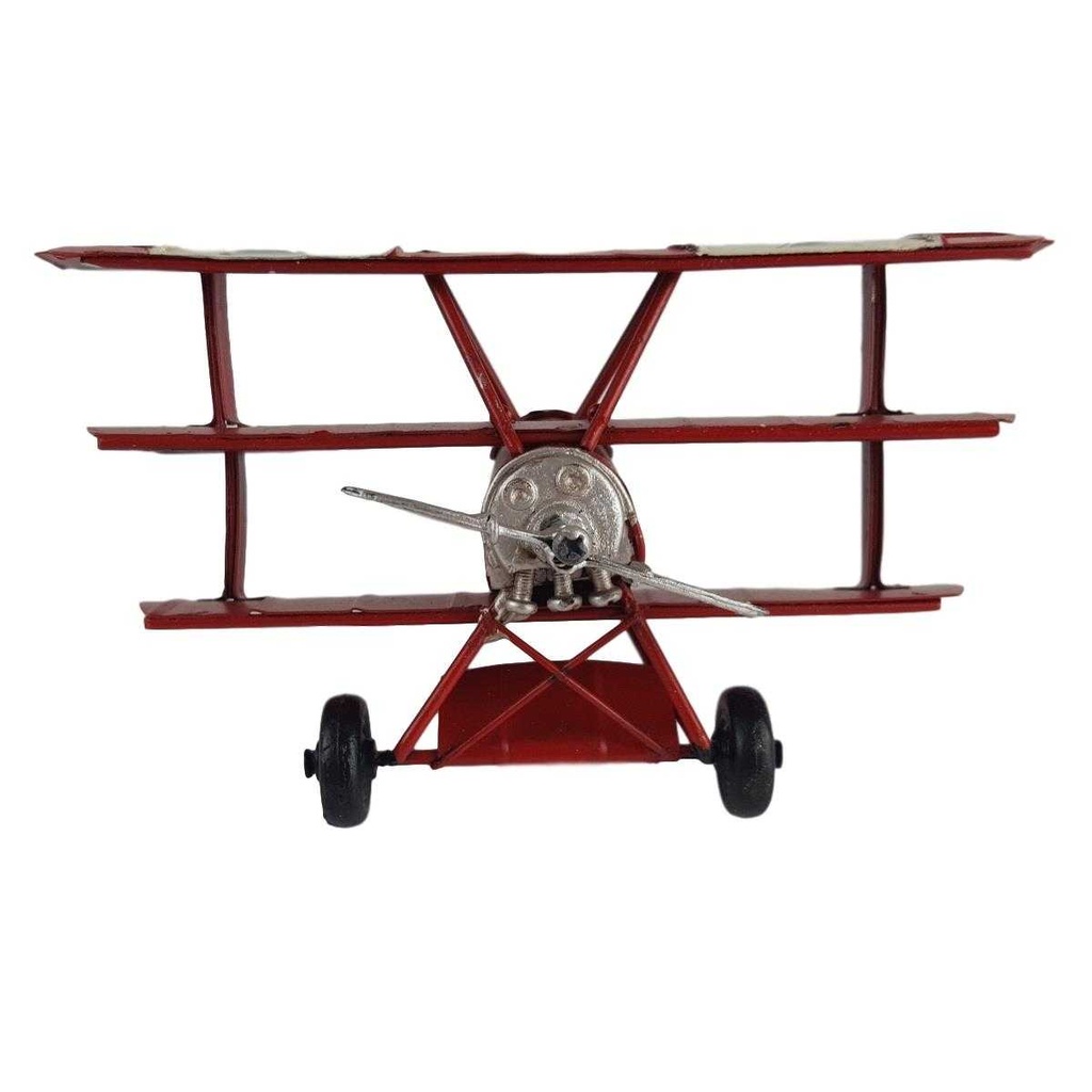 [LA-39195] Blechmodell Blechflugzeug Modellflugzeug Dreifachdecker Bild 9