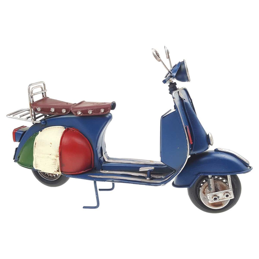 [LA-39205] Blechmodell Blechauto Scooter Moped Mofa Roller Oldtimer Antik-Stil Eisen 27 cm Bild 4