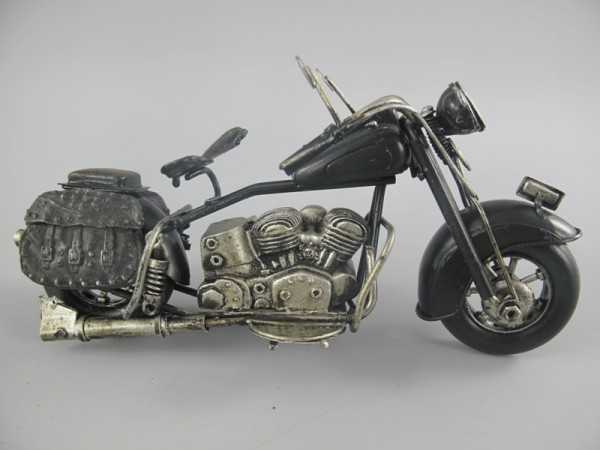 [LA-39207] Blechmodell Blechmotorrad Modellmotorrad Motorrad Schwarz Bild 4