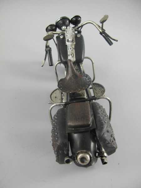 [LA-39207] Blechmodell Blechmotorrad Modellmotorrad Motorrad Schwarz Bild 5