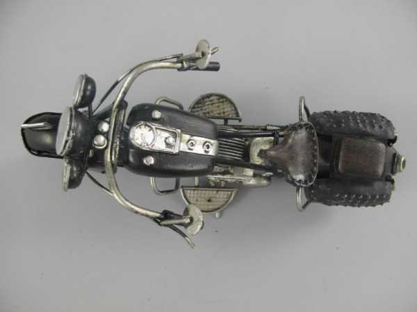 [LA-39207] Blechmodell Blechmotorrad Modellmotorrad Motorrad Schwarz Bild 6