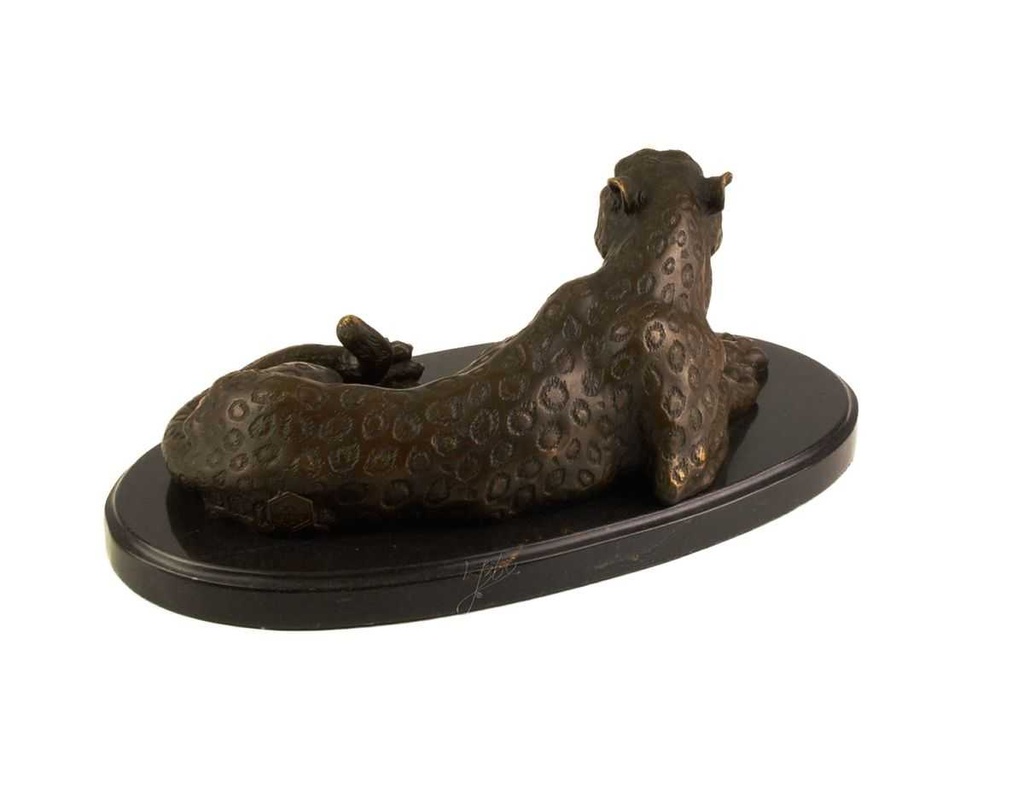 [LA-39229] Bronzeskulptur Bronzefigur Leopard Klassischer Art-Deco-Stil Bild 7
