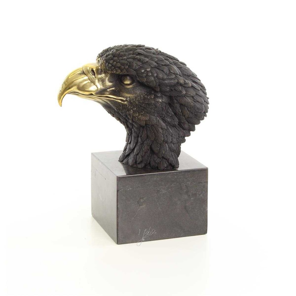 [LA-39235] Bronzeskulptur Bronzefigur Vogel Adlerkopf Mittel Art-Deco-Stil Bild 3