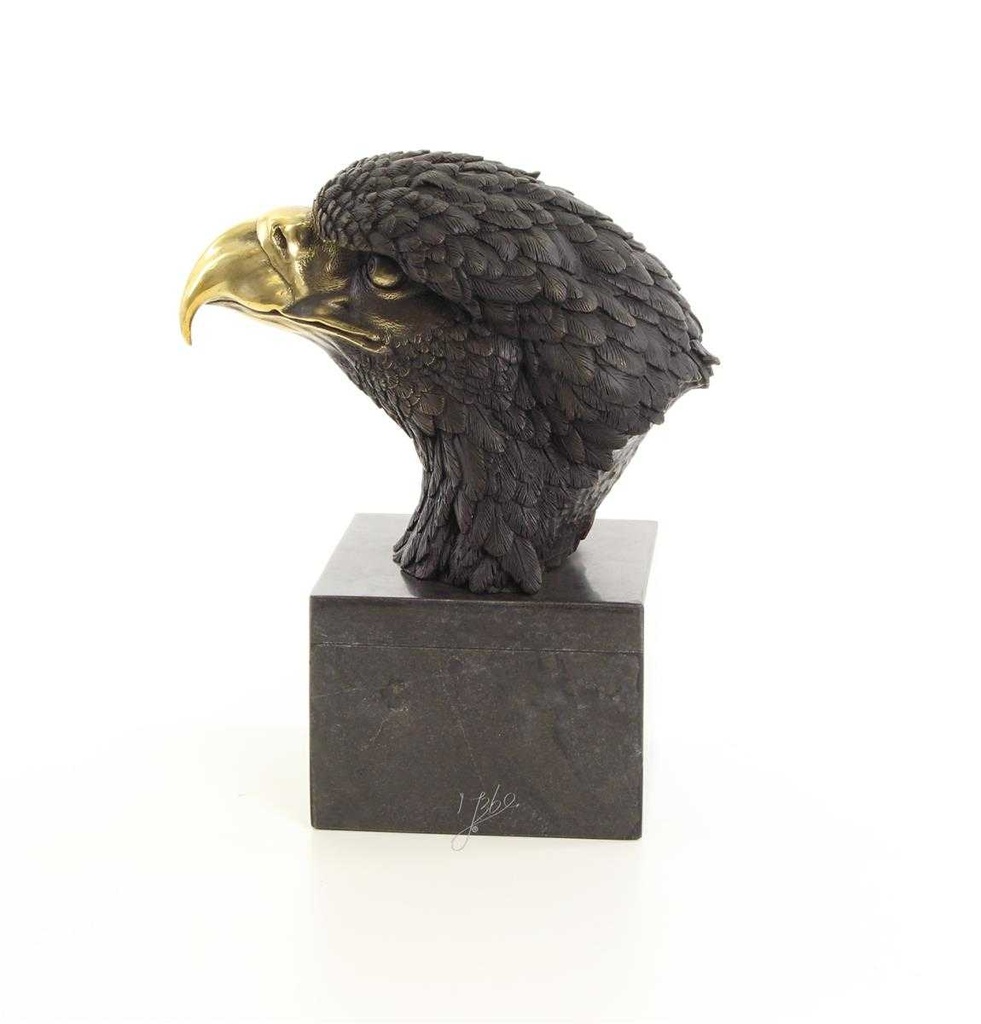 [LA-39235] Bronzeskulptur Bronzefigur Vogel Adlerkopf Mittel Art-Deco-Stil Bild 4