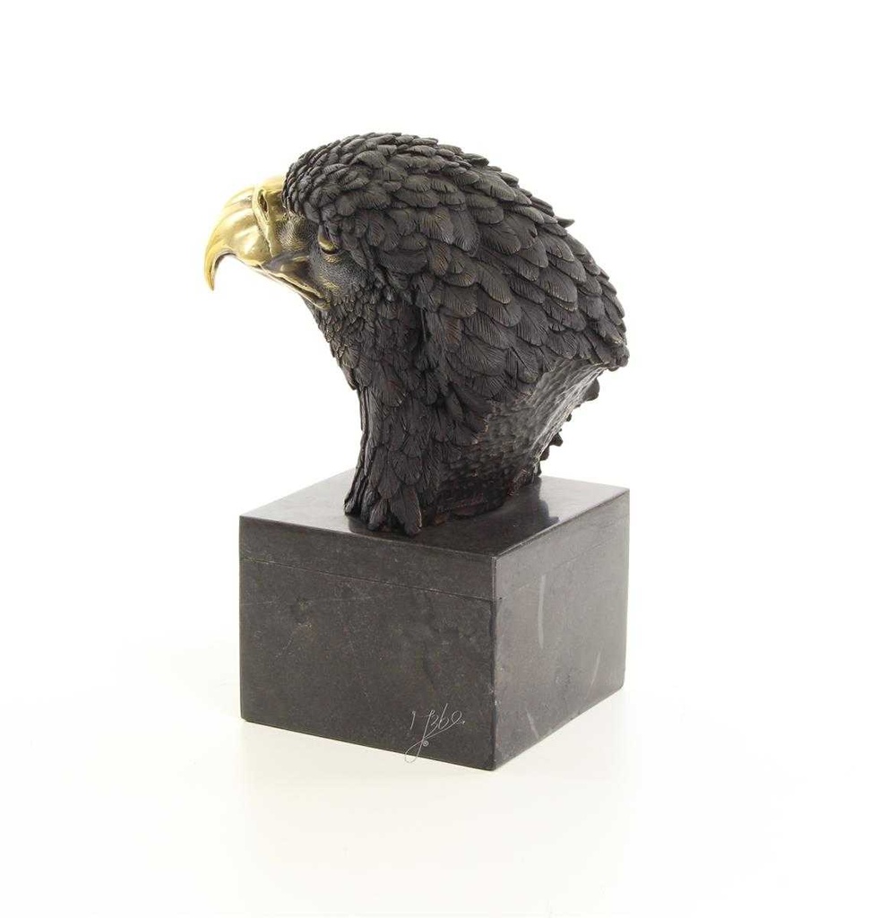 [LA-39235] Bronzeskulptur Bronzefigur Vogel Adlerkopf Mittel Art-Deco-Stil Bild 5