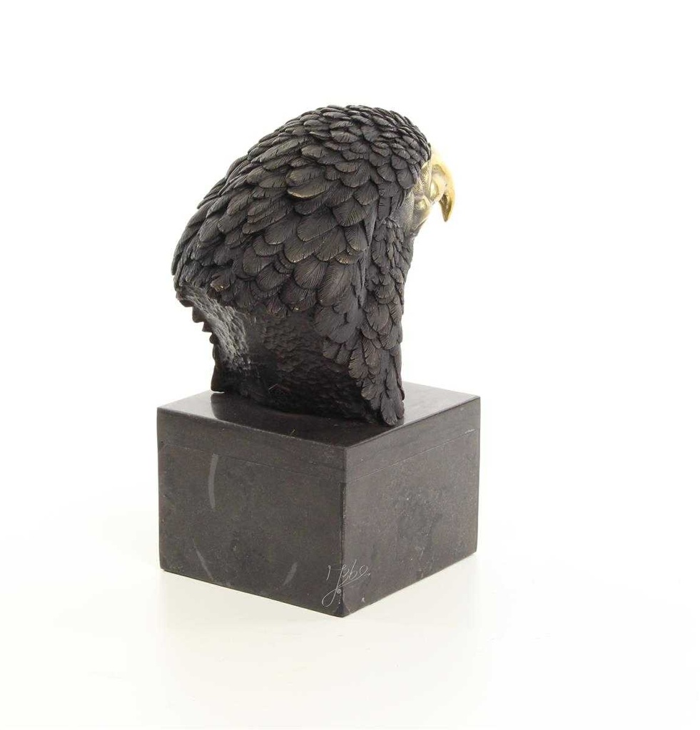 [LA-39235] Bronzeskulptur Bronzefigur Vogel Adlerkopf Mittel Art-Deco-Stil Bild 9