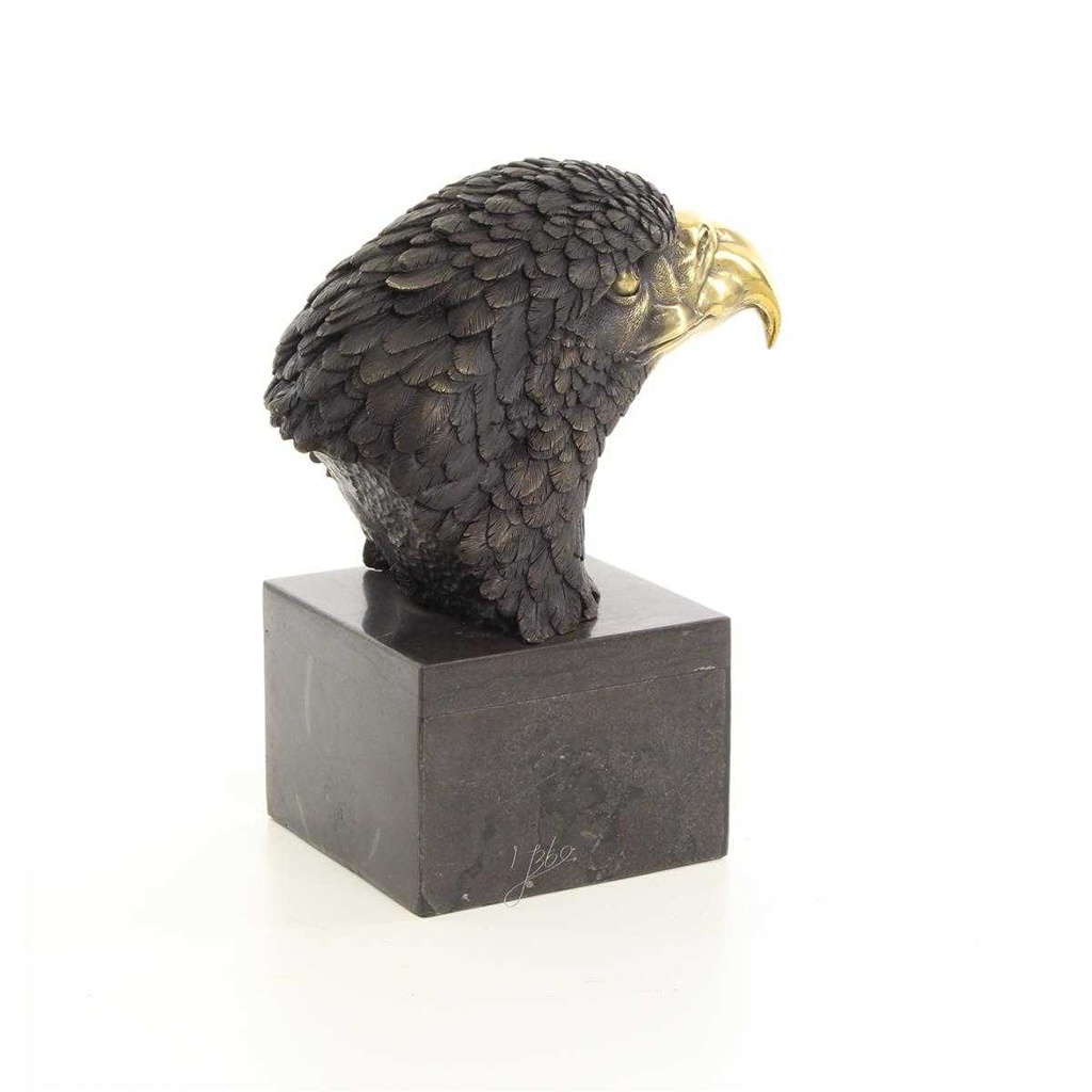 [LA-39235] Bronzeskulptur Bronzefigur Vogel Adlerkopf Mittel Art-Deco-Stil Bild 10