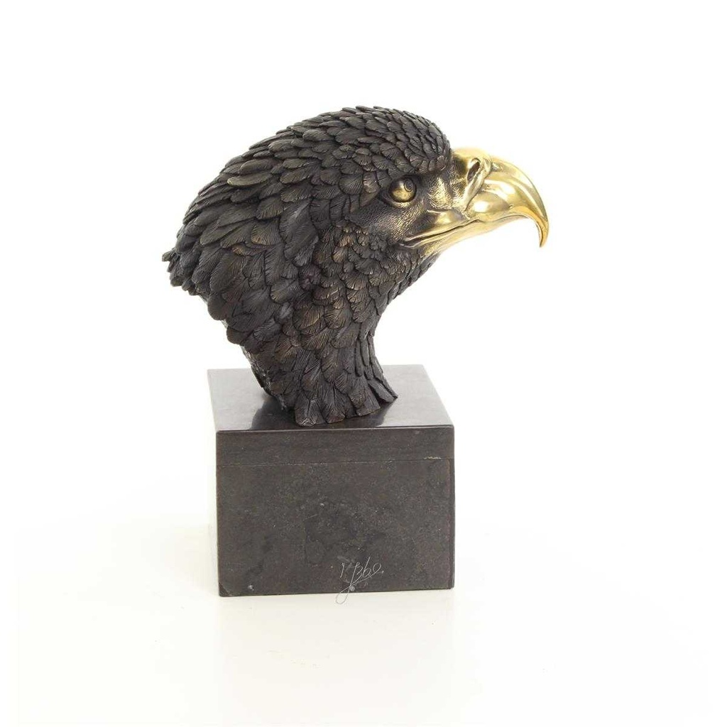 [LA-39235] Bronzeskulptur Bronzefigur Vogel Adlerkopf Mittel Art-Deco-Stil Bild 11