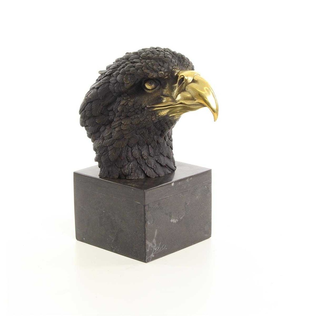 [LA-39235] Bronzeskulptur Bronzefigur Vogel Adlerkopf Mittel Art-Deco-Stil Bild 13
