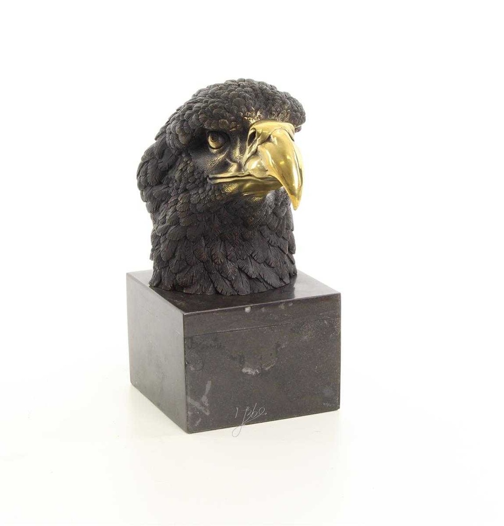 [LA-39235] Bronzeskulptur Bronzefigur Vogel Adlerkopf Mittel Art-Deco-Stil Bild 14