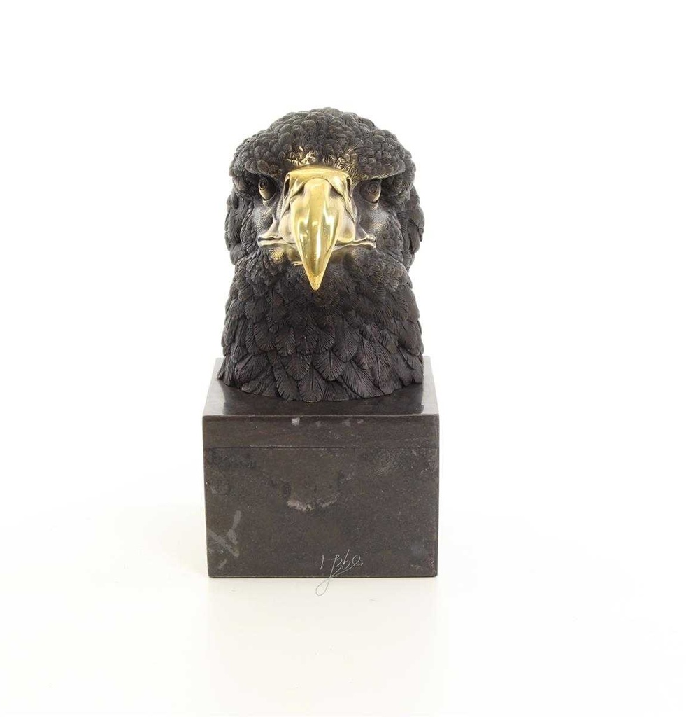 [LA-39235] Bronzeskulptur Bronzefigur Vogel Adlerkopf Mittel Art-Deco-Stil Bild 15