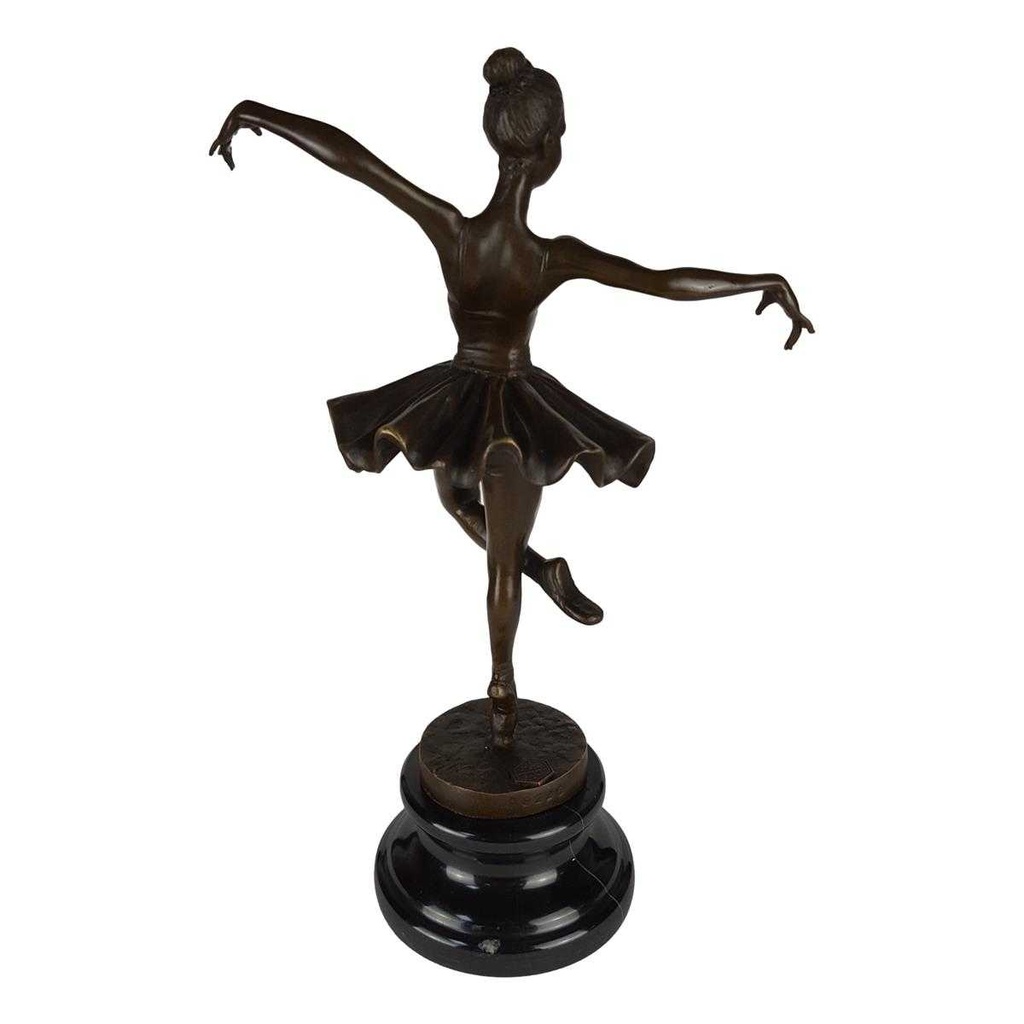 [LA-39240] Bronzeskulptur Bronzefigur Ballerina Balletttänzerin #39240 Bild 4