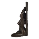 [LA-39244] Bronzeskulptur Bronzefigur Erotik Frau Sitzend Gefesselt Bild 4