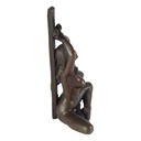 [LA-39244] Bronzeskulptur Bronzefigur Erotik Frau Sitzend Gefesselt Bild 5