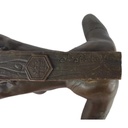 [LA-39244] Bronzeskulptur Bronzefigur Erotik Frau Sitzend Gefesselt Bild 6