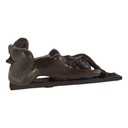 [LA-39244] Bronzeskulptur Bronzefigur Erotik Frau Sitzend Gefesselt Bild 8