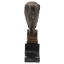 [LA-39259] Bronzeskulptur Bronzefigur Eule Uhu Kauz Abstrakt-Stil Bild 2
