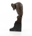 [LA-39259] Bronzeskulptur Bronzefigur Eule Uhu Kauz Abstrakt-Stil Bild 6