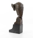 [LA-39259] Bronzeskulptur Bronzefigur Eule Uhu Kauz Abstrakt-Stil Bild 7