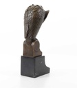 [LA-39259] Bronzeskulptur Bronzefigur Eule Uhu Kauz Abstrakt-Stil Bild 11