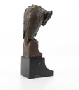 [LA-39259] Bronzeskulptur Bronzefigur Eule Uhu Kauz Abstrakt-Stil Bild 12