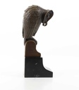 [LA-39259] Bronzeskulptur Bronzefigur Eule Uhu Kauz Abstrakt-Stil Bild 13