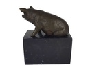[LA-39262] Bronzeskulptur Bronzefigur Schwein Art-Deco-Stil Bild 4