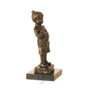 [LA-39263] Bronzeskulptur Bronzefigur Junge Kind Stehend Antik-Stil Bild 13