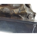 [LA-39284] Bronzeskulptur Bronzefigur Schlafende Schönheit Halbnackte Frau Bild 6
