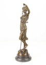 [LA-39288] Bronzeskulptur Bronzefigur Justitia Richterin Recht Anwalt Schwert Waage #39288 Bild 4